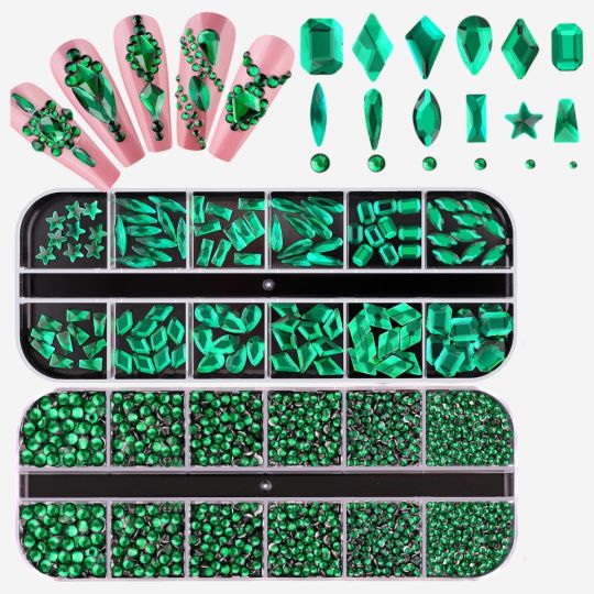 Strass Green Crystals