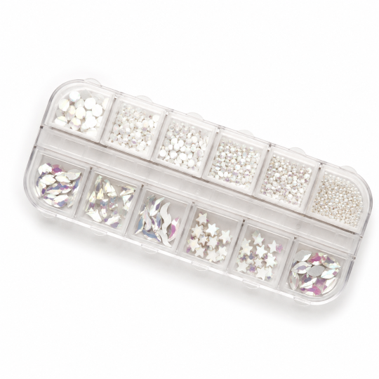  Pearl & Iridescent Charms Nail Art Set