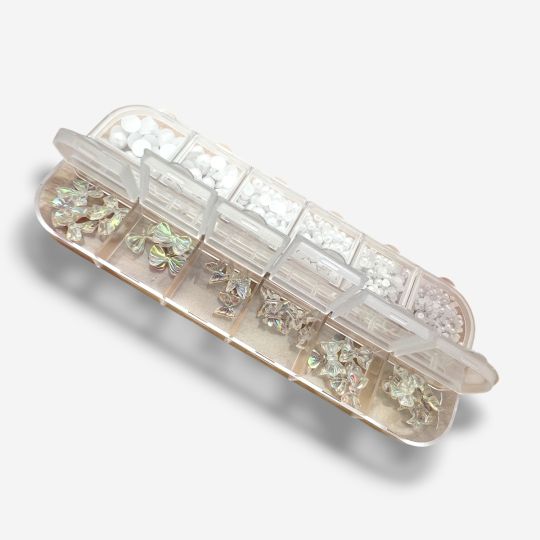  Pearl & Iridescent Charms Nail Art Set